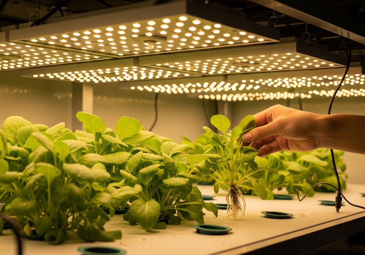 7 Bí quyết tối ưu hiệu quả khi trồng cây dưới ánh đèn LED