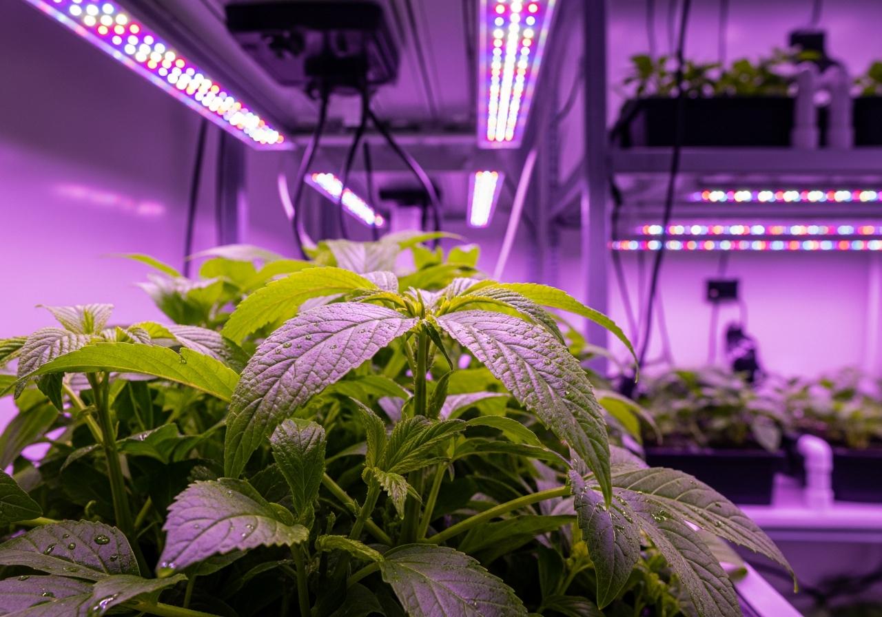 Cây Có Quang HợP DướI Ánh Đèn Led Không