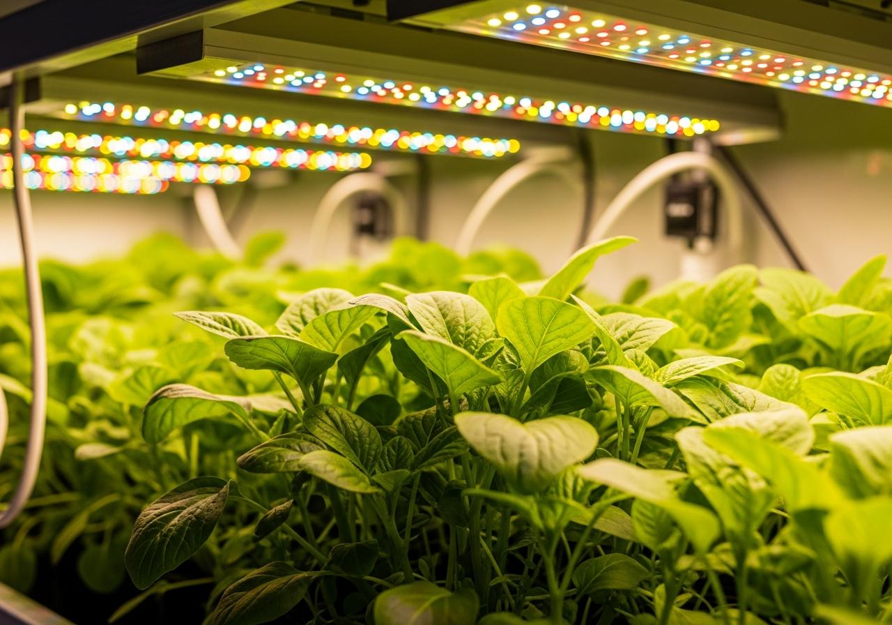 Cây Có Quang HợP DướI Ánh Đèn Led Không