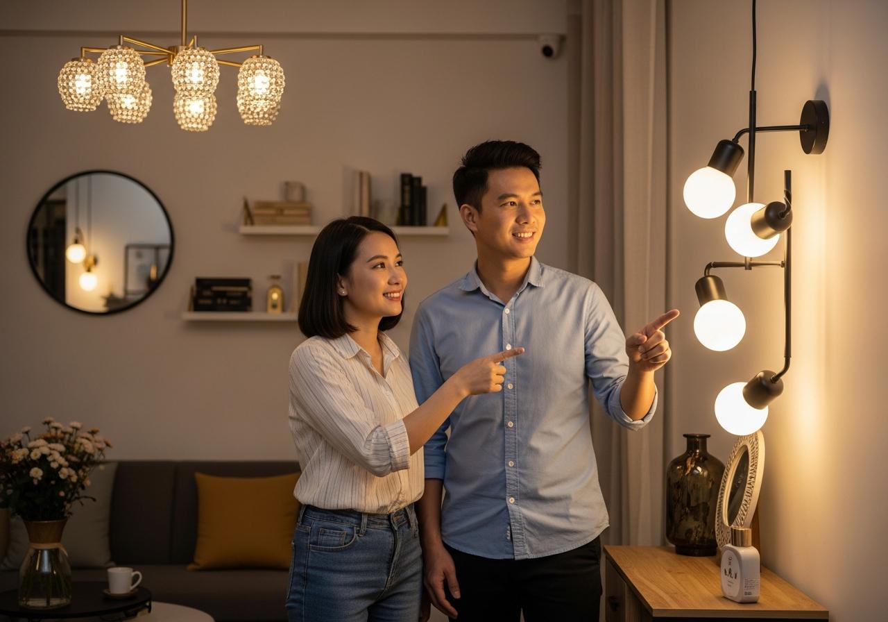 Chi Phí LắP Đèn Trang Trí+ Đèn ChiếU Sáng